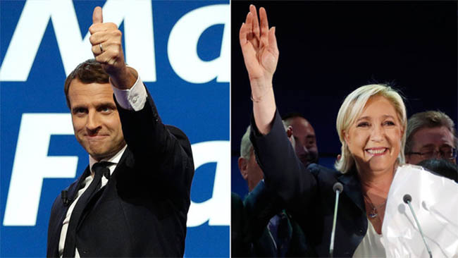 دردور دوم انتخابات فرانسه مکرون و لوپن به مصاف هم رفتند 